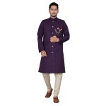 Wine Jacquard Indo Western Royal Occasion Ensemble