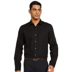 Arrow Black Slim Fit Cotton Formal Shirt