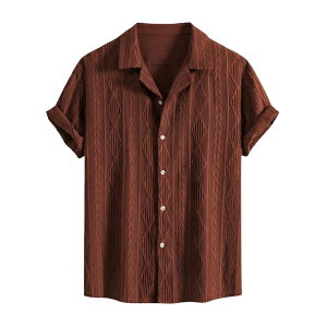 Stylish Cotton Linen Half Sleeve Shirt