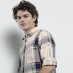 Blue Checkered Regular Fit Polycotton Shirt