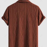 Stylish Cotton Linen Half Sleeve Shirt