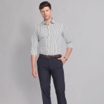 Men's Vertical Stripe Regular Fit Formal Shirt