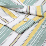Green Yellow Printed Regular Fit Casual Shirt