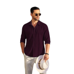 Men's Textured Regular Fit Summer Casual Shirt