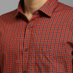 Men's Maroon Slim Fit Soft Finish Casual Shirt